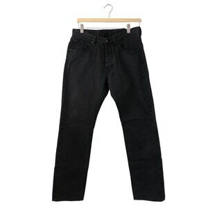 Duchamp London Black Cotton Jeans Straight Leg Size 29x30